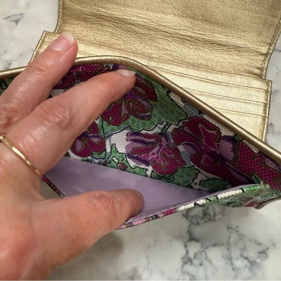 Vintage Coach Ashley Iris Floral Slim Envelope Wallet - Picture 4 of 11